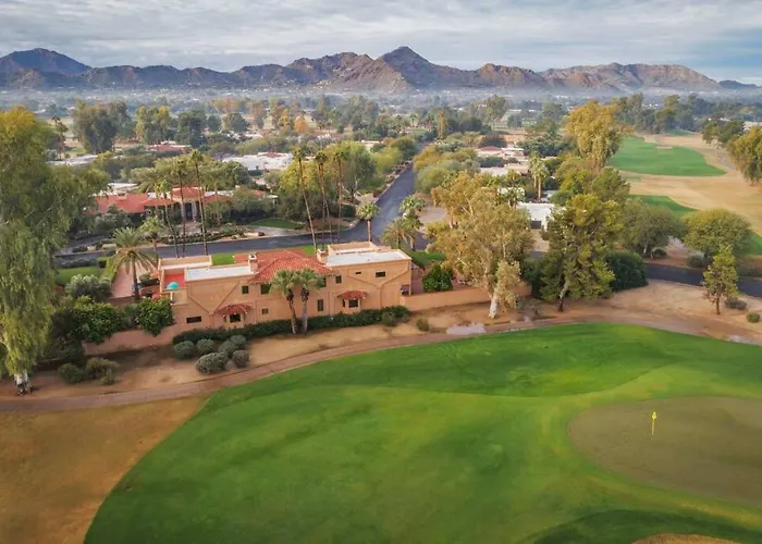 Villa Ethereal Corner Ritz Carlton Grand Estate Golf Mountains Jacuzzi Sauna Theater Gym Scottsdale